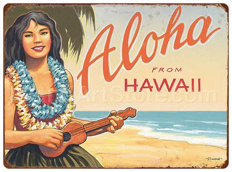 Aloha Metal Signs 